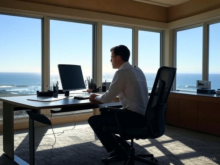 Man working in office